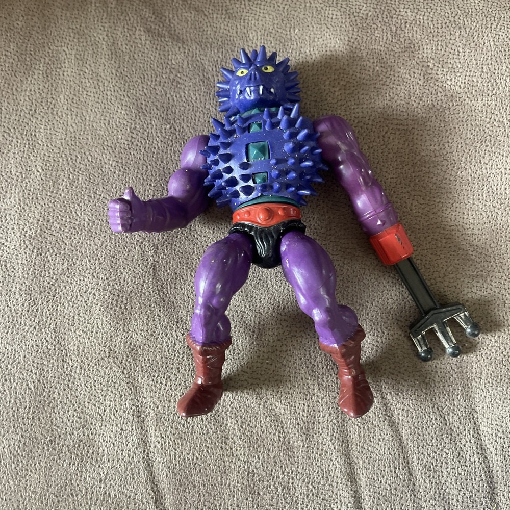 Masters of the Universe Spikor Action Figure Plastic Purple Spiked Armor Weapon